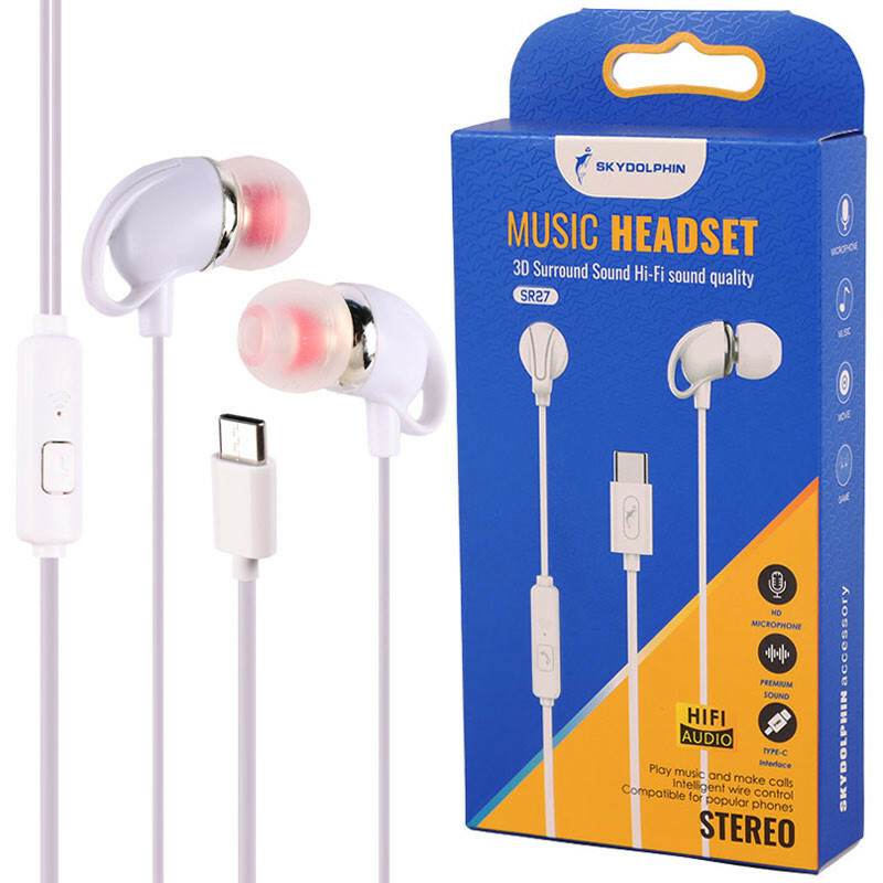 هندزفری تایپ سی اسکای دلفین SR27