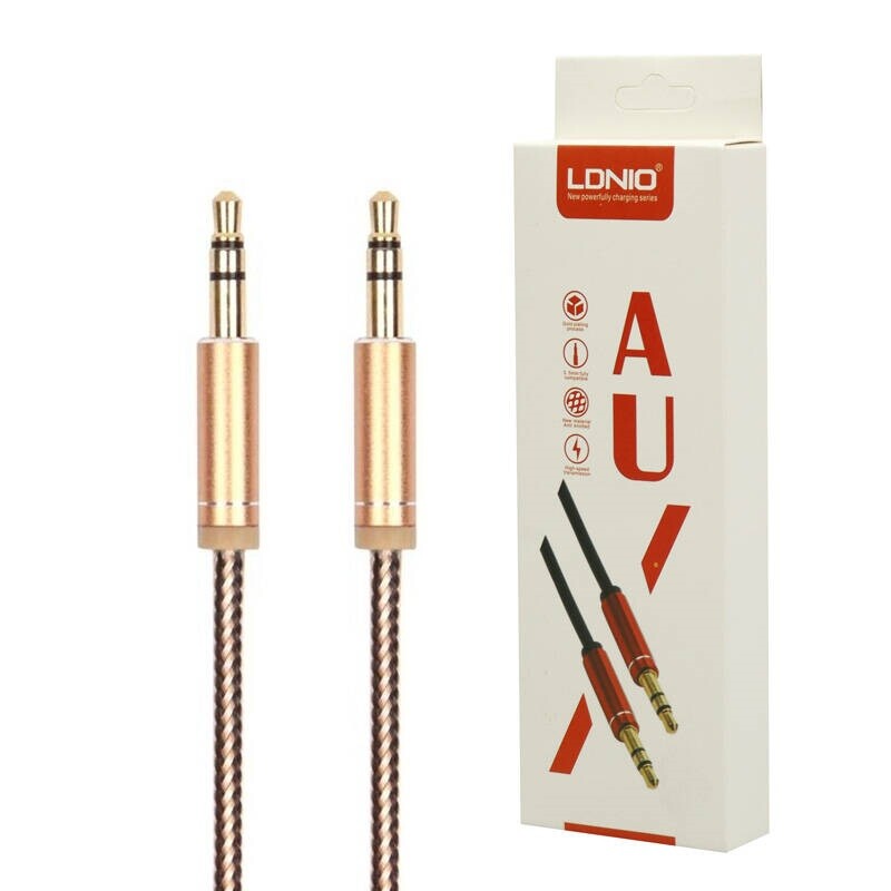 کابل شیلددار AUX انتقال صدا LDNIO LS-Y01 1m