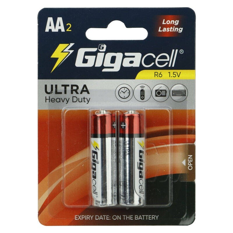باتری دوتایی قلمی Gigacell Ultra Heavy Duty R6 1.5V AA