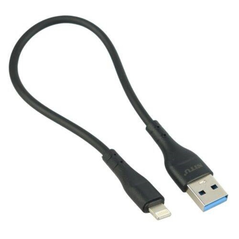 کابل کوتاه آیفونی فست شارژ Nitu NC252 2.4A 25cm بسته 40 عددی