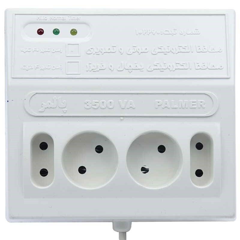 محافظ برق صوتی تصویری 4 خانه پالمر با کابل 1 متری