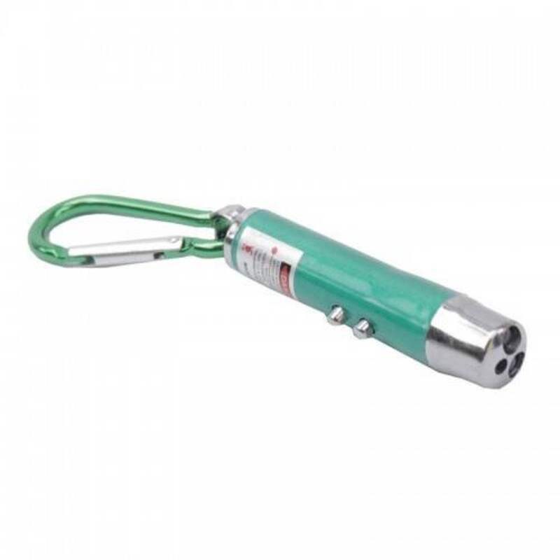 لیزر پوینتر 3 کاره + چراغ قوه آویز دار