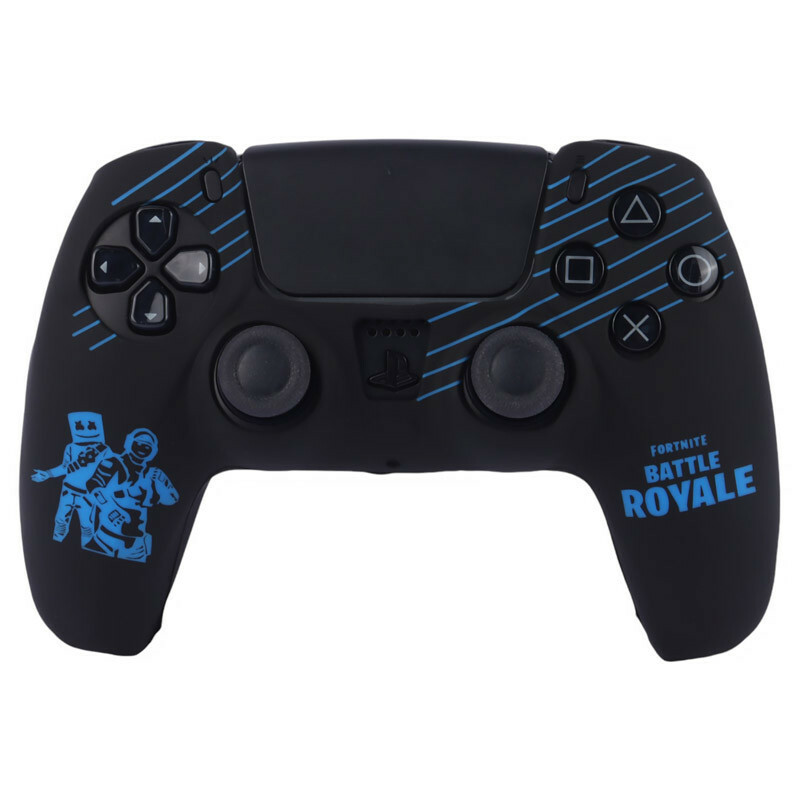 روکش دسته بازی PS5 طرح Fortnite مشکی آبی