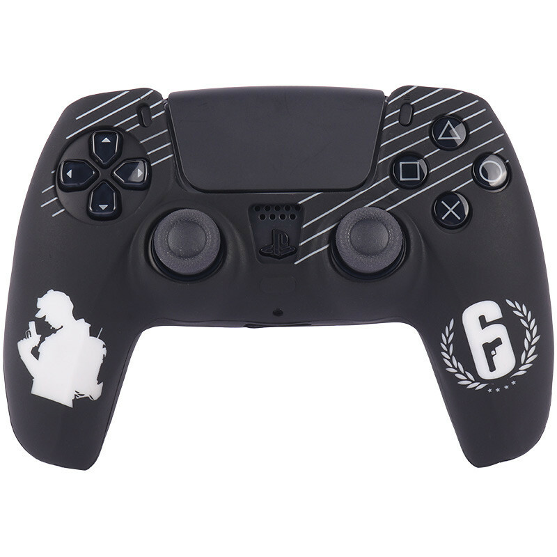 روکش دسته بازی PS5 طرح Rainbow Six زمینه مشکی