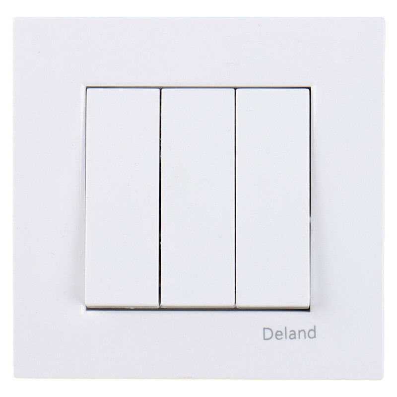 کلید سه پل توکار دلند الکتریک مدل آسا