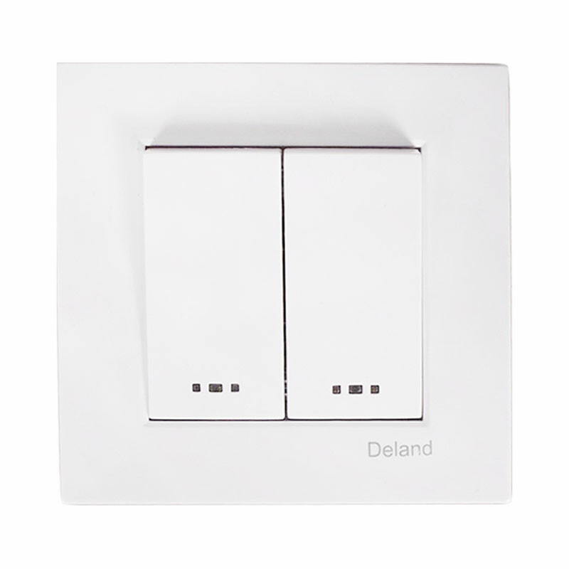 کلید دو پل توکار دلند الکتریک مدل آسا