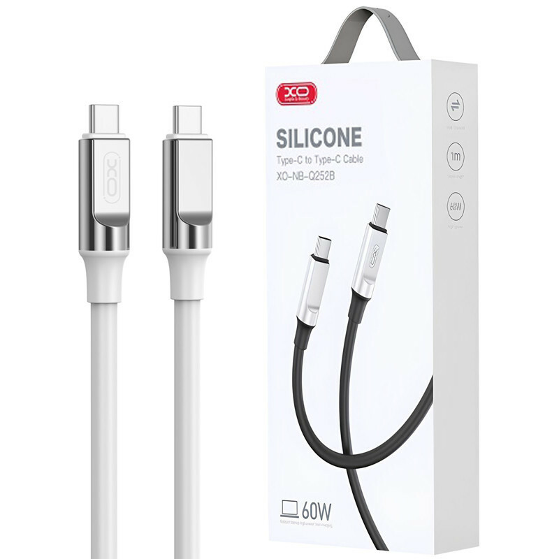 کابل تبدیل فست شارژ XO XO-NB-Q252B Type-C To Type-C 60W 1m