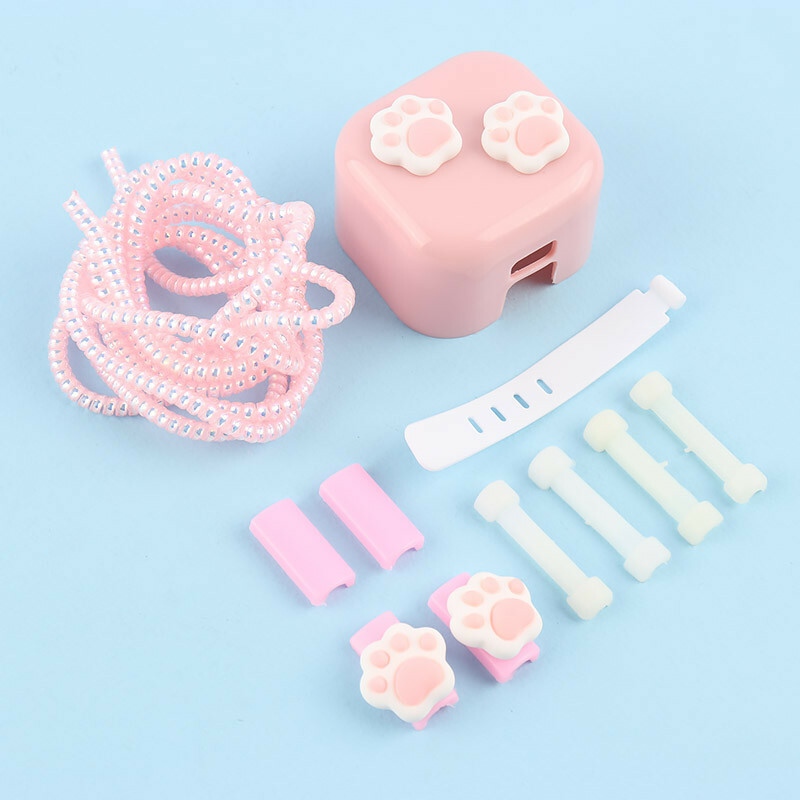 ست محافظ کابل و کلگی شارژر آیفون طرح رد پا