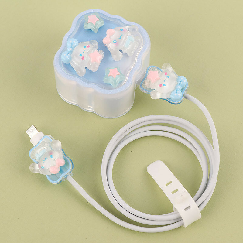 ست محافظ کابل و کلگی شارژر آیفون طرح سینامورول