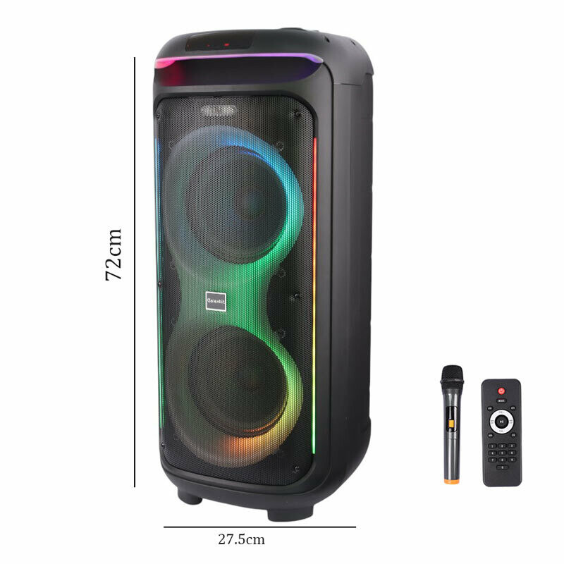 اسپیکر چمدانی بلوتوثی گلکس بیت GS-60 + میکروفون و ریموت کنترل