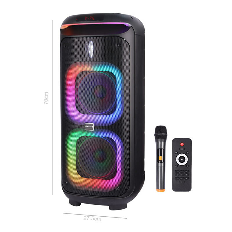 اسپیکر چمدانی بلوتوثی گلکس بیت GS-61 + میکروفون و ریموت کنترل
