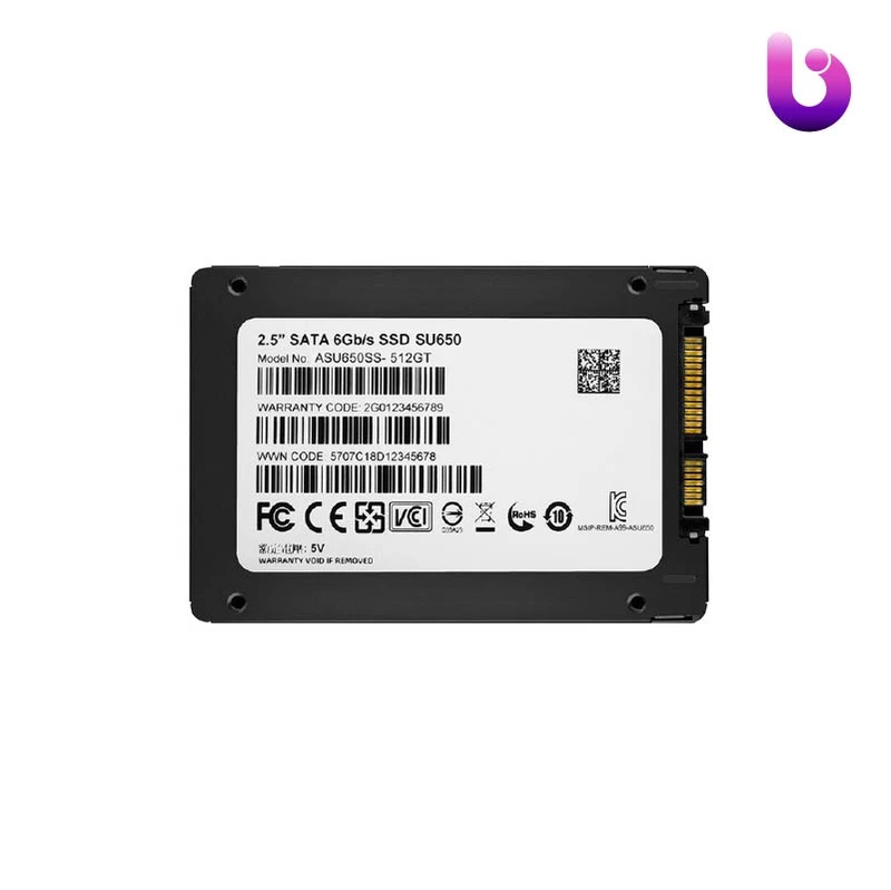 حافظه SSD ای دیتا ADATA Ultimate SU650 512GB
