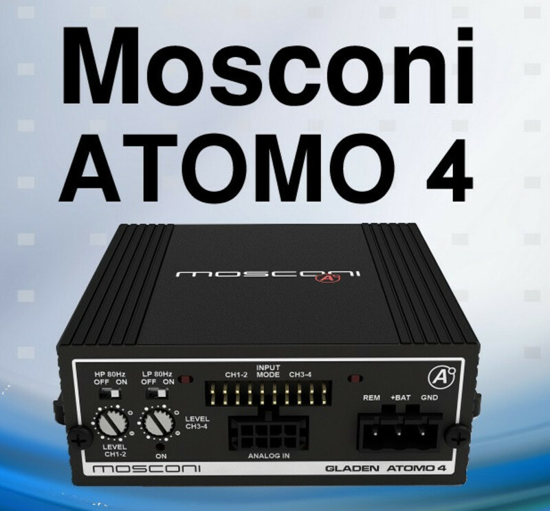 Mosconi Gladen Atomo 4 آمپلی فایر ماسکونی