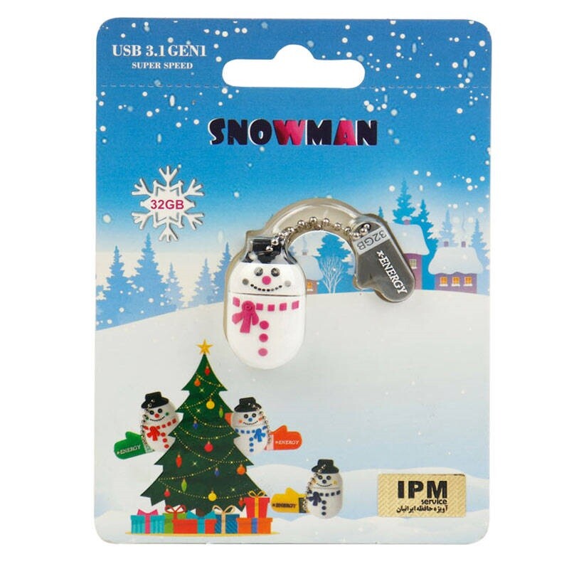 فلش عروسکی 32 گیگ ایکس انرژی X-Energy Snowman USB3.1