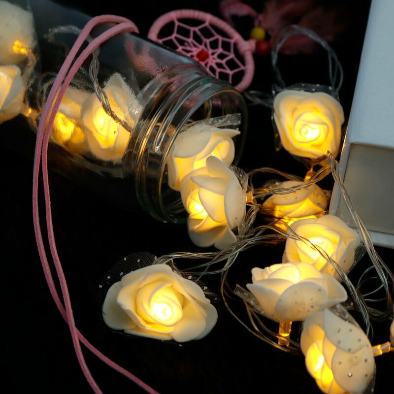 ریسه طرح گل فومی سفید آفتابی طول 3.5 متر