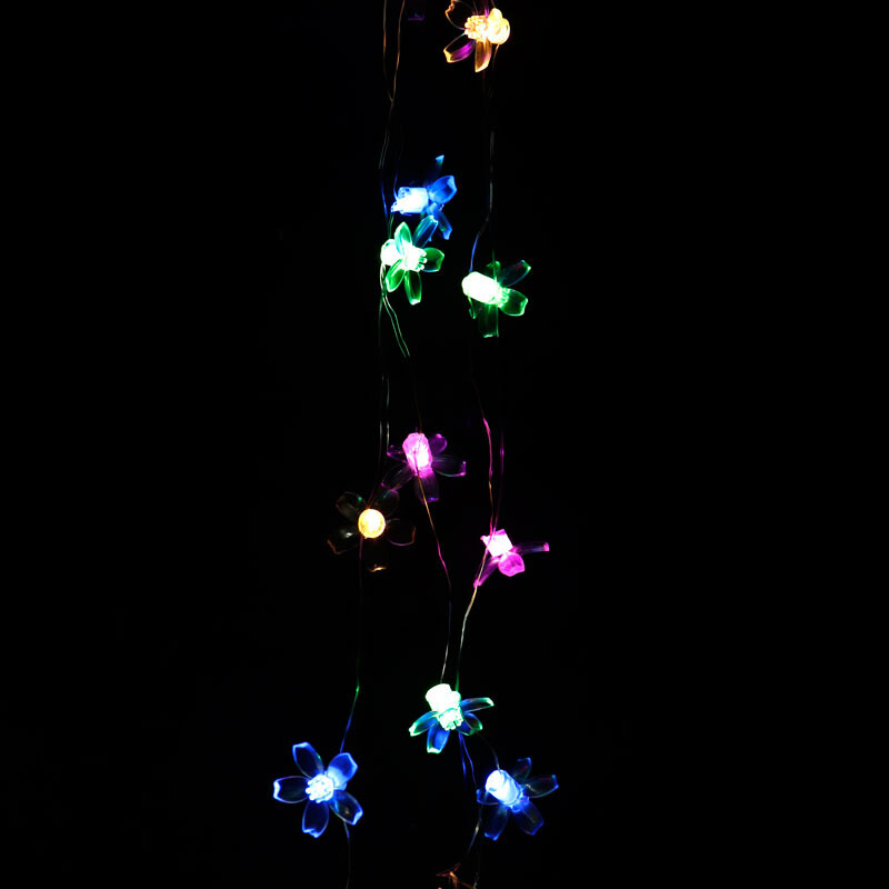 ریسه مفتولی طرح شکوفه رنگی طول 2 متر