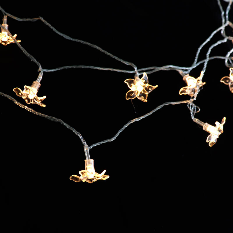 ریسه طرح گل 20 لامپ آفتابی طول 3 متر