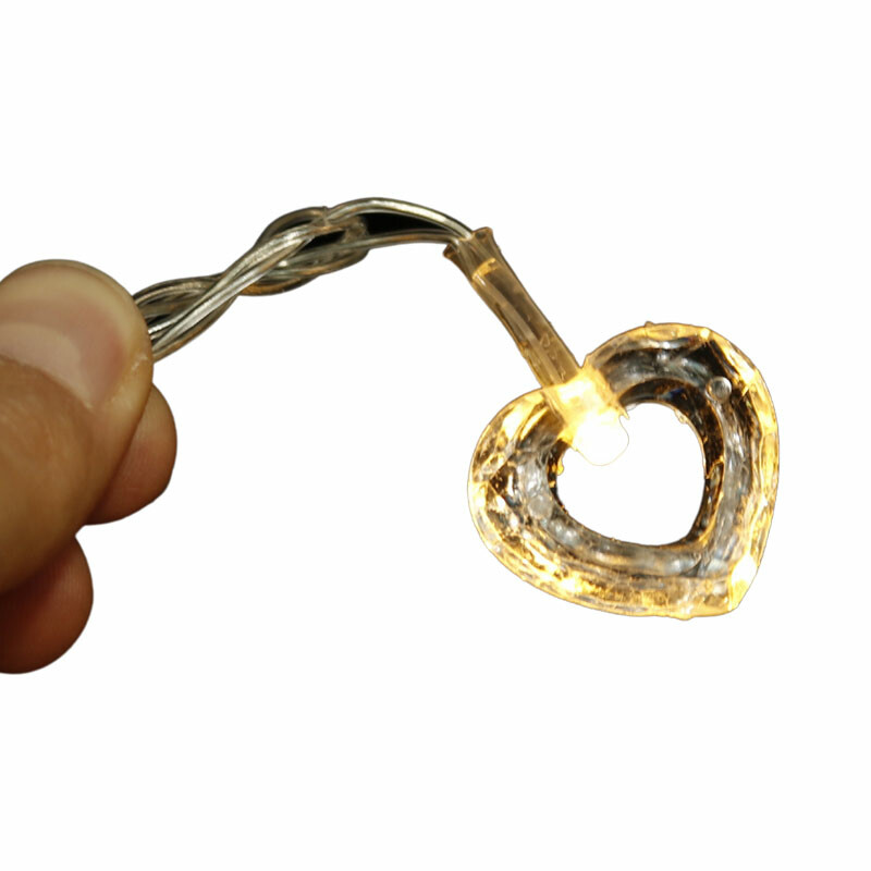 ریسه ریموت دار طرح قلب 28 لامپ آفتابی طول 4 متر