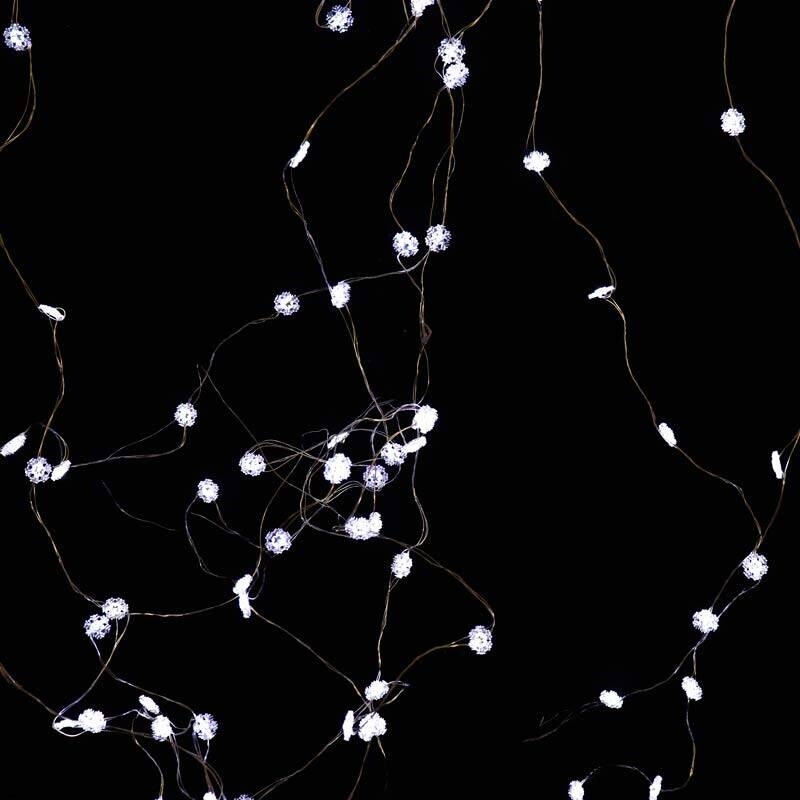 ریسه طرح دانه برف مهتابی طول 3.5 متر