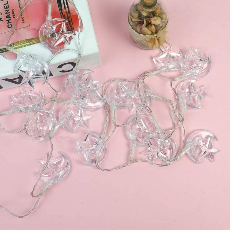 ریسه طرح ماه و ستاره آفتابی طول 2.5 متر