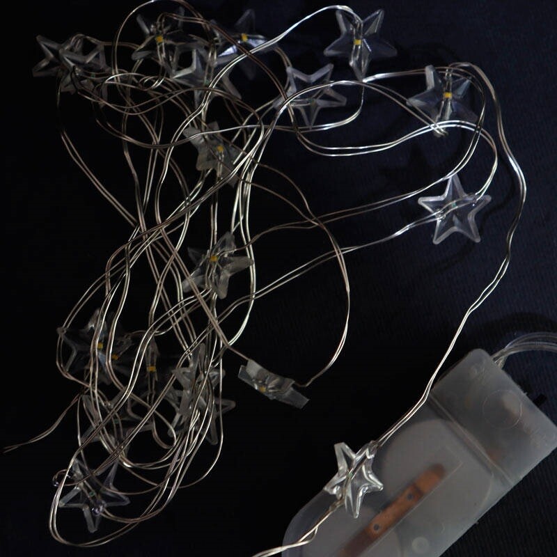 ریسه مفتولی طرح ستاره سکه ای آفتابی طول 2 متر