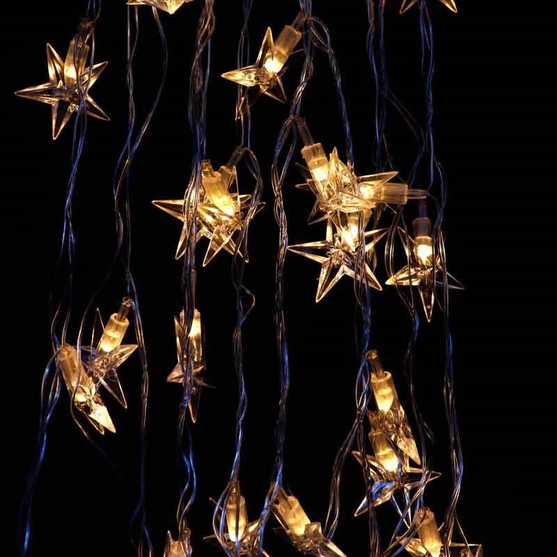 ریسه 40 لامپ طرح ستاره آفتابی طول 5 متر