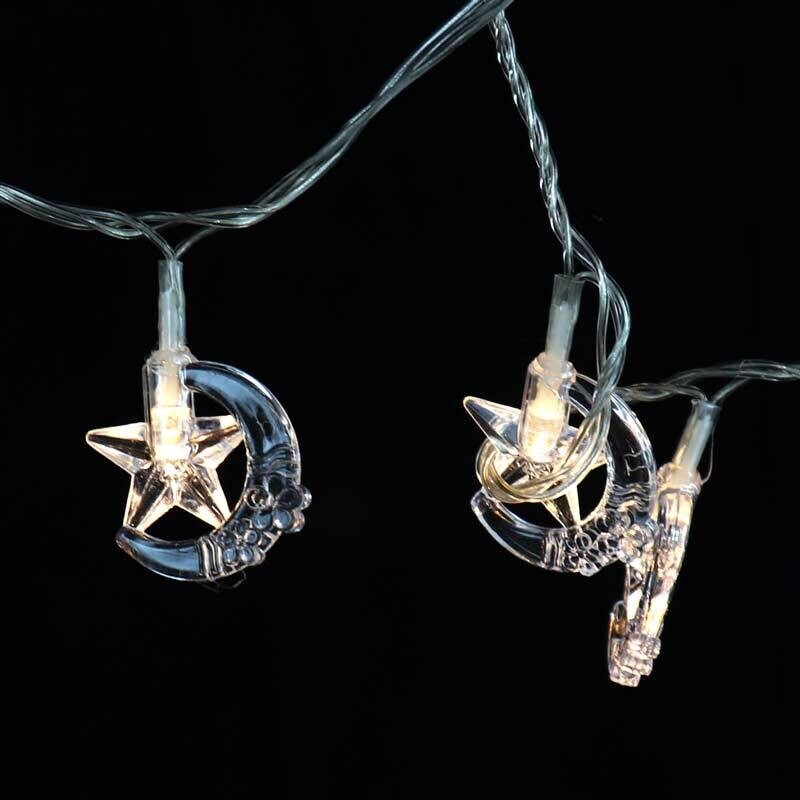 ریسه طرح ماه و ستاره آفتابی طول 5 متر