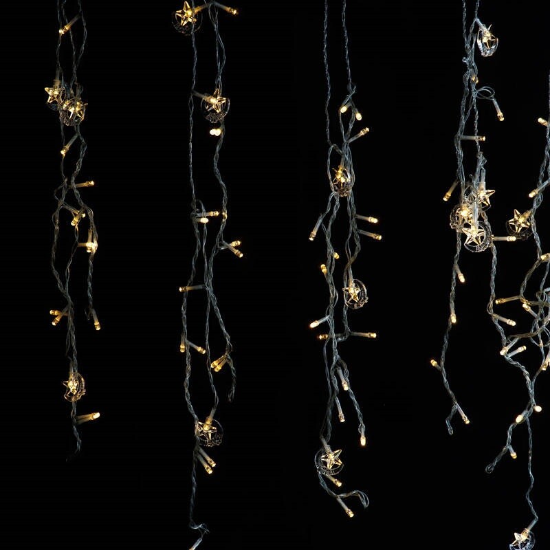 ریسه طرح ماه و ستاره کوچک آفتابی طول 3 متر