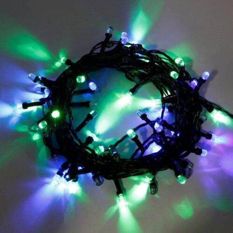 ریسه 80 لامپ سوزنی برقی رنگی طول 8.5 متر