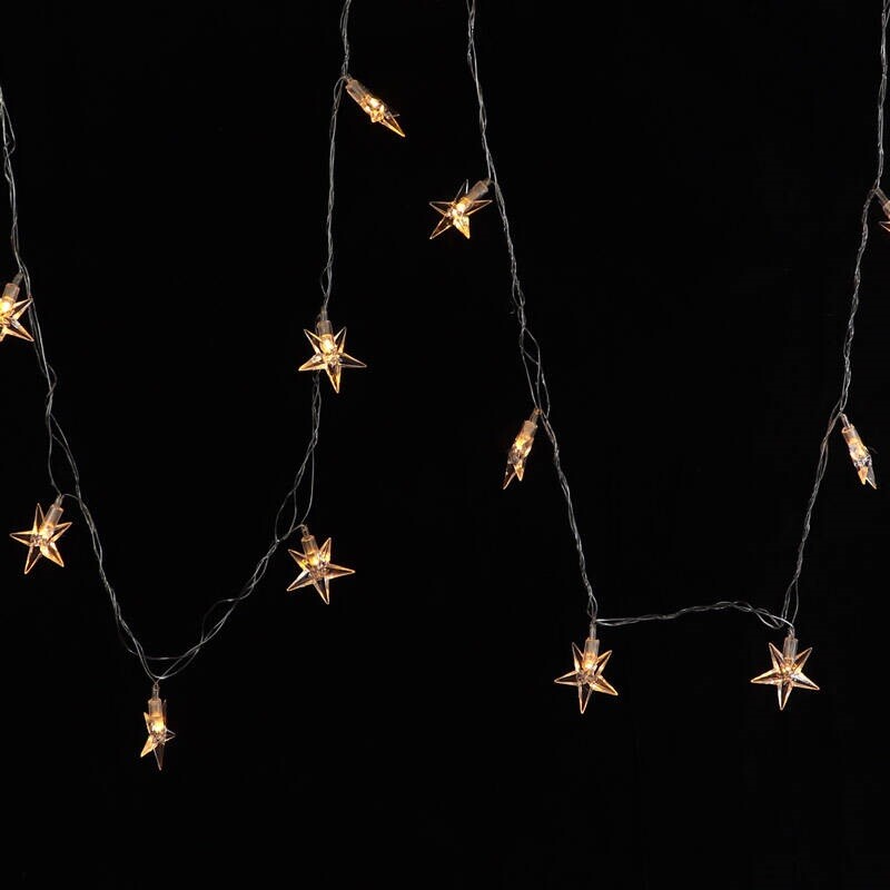 ریسه طرح ستاره شیشه ای آفتابی طول 5.5 متر