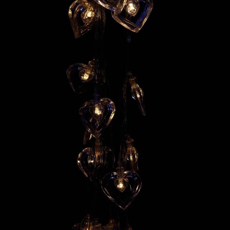 ریسه سوزنی طرح قلب پلاستیکی آفتابی طول 5 متر