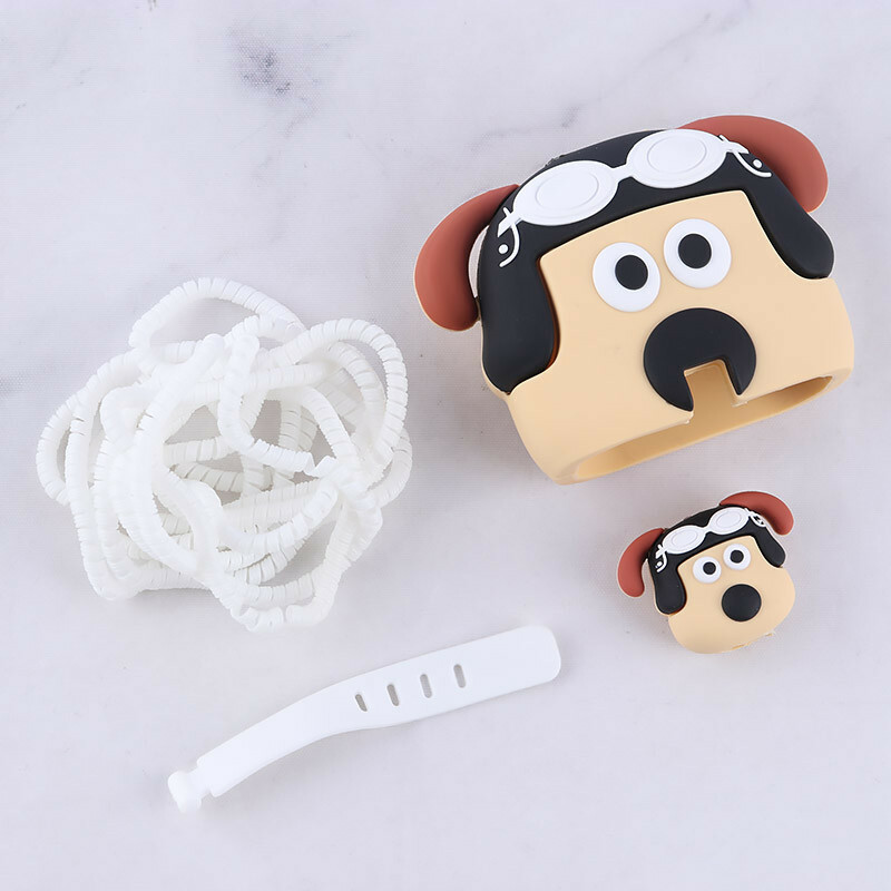 ست محافظ کابل و کلگی شارژر سامسونگ طرح سگ