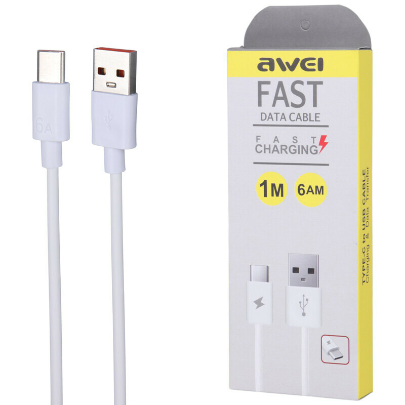 کابل تایپ سی فست شارژ AWEI Highcopy طول 1 متر