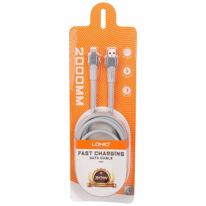 کابل آیفونی فست شارژ Ldnio LS602 30W 2m