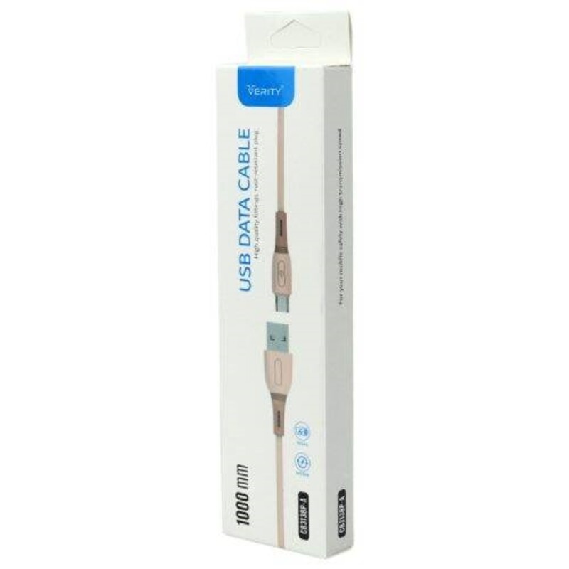کابل میکرو یو اس بی فست شارژ وریتی CB-3138 طول 1 متر