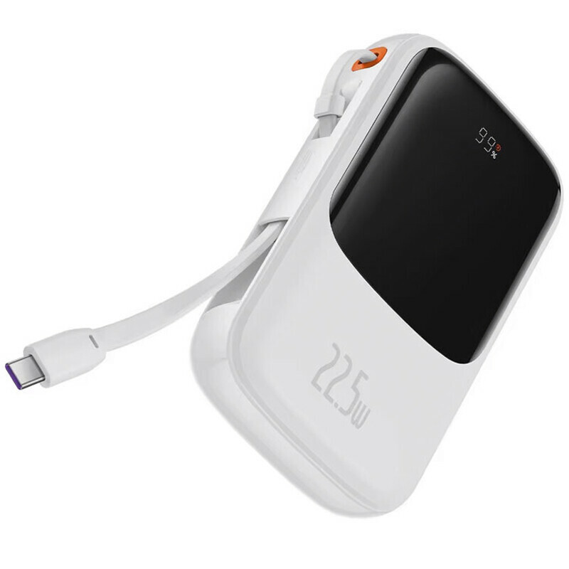 پاور بانک فست شارژ باسئوس Qpow Pro PPQD06010 QC3.0 PD 22.5W ظرفیت 10000 میلی آمپر ساعت