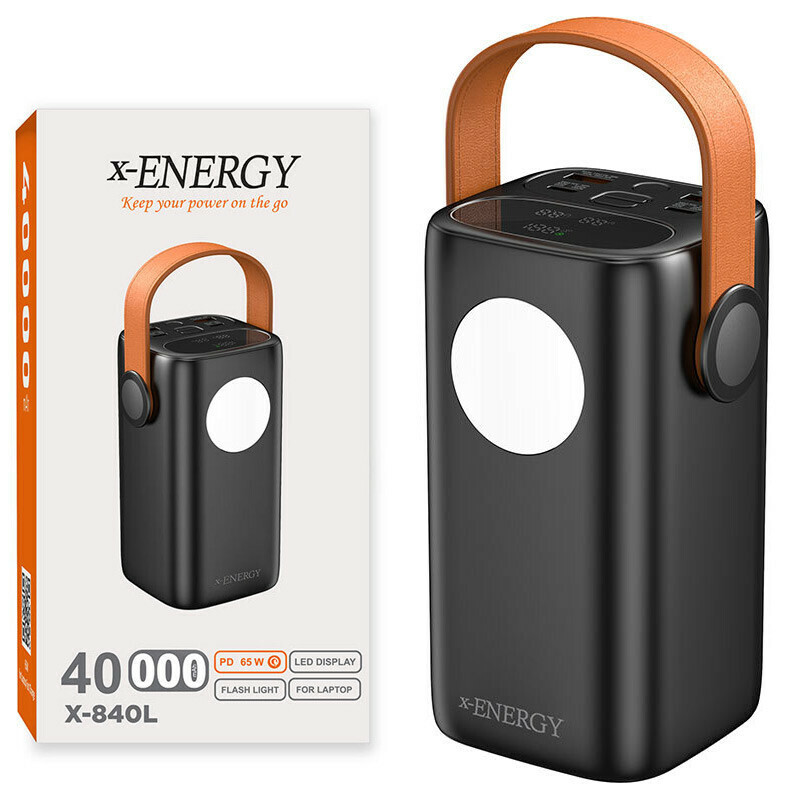 پاور بانک فست شارژ ایکس انرژی X-840L QC3.0 PD 65W ظرفیت 40000 میلی آمپر ساعت