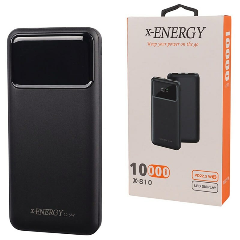 پاور بانک فست شارژ ایکس انرژی X-810 PD 22.5W ظرفیت 10000 میلی آمپر ساعت