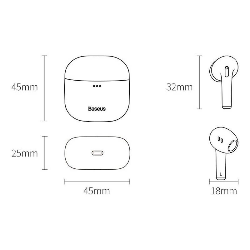 هندزفری بلوتوث دو تایی Baseus Bowie E8 NGE8 TWS