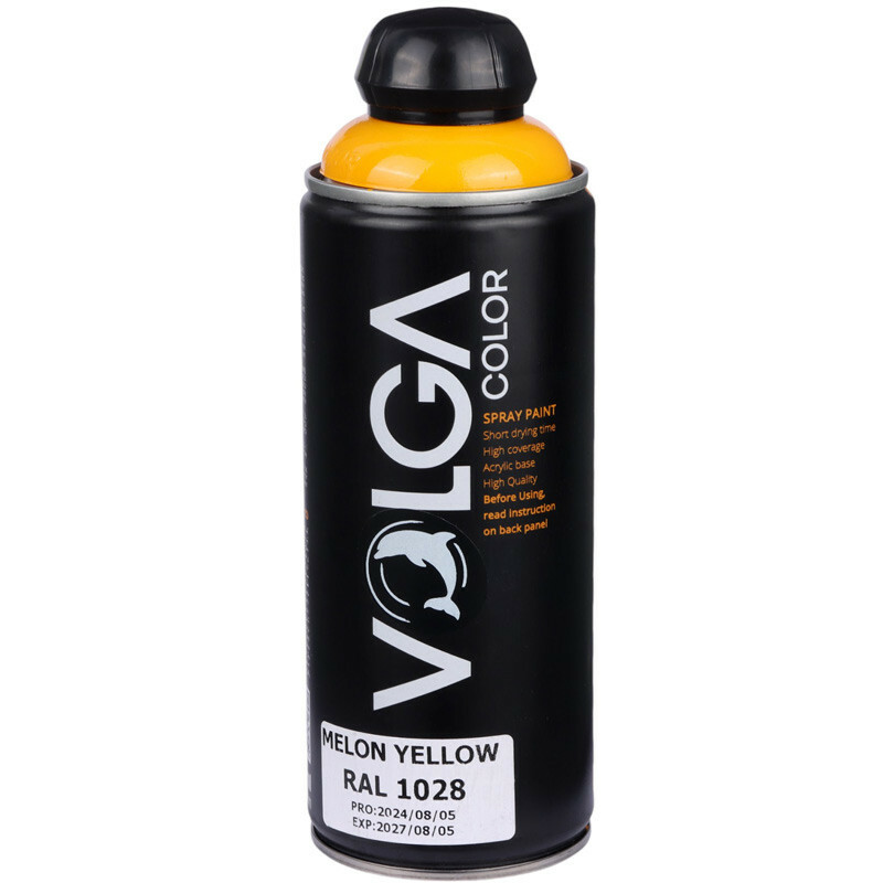 اسپری رنگ زرد Volga Color RAL 1028 400ml