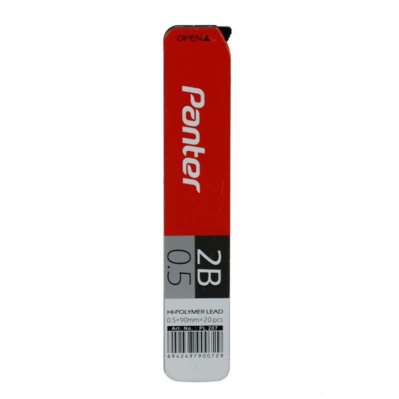 نوک مداد نوکی Panter PL207 0.5mm 2B بسته 12 عددی