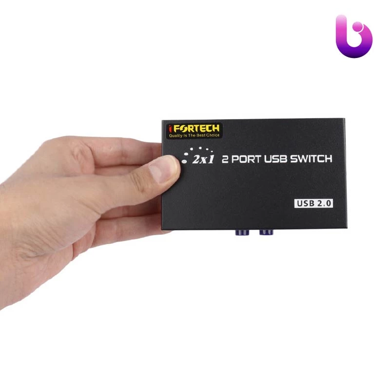 سوییچ پرینتر Ifortech 1A2B USB Switch 2Port