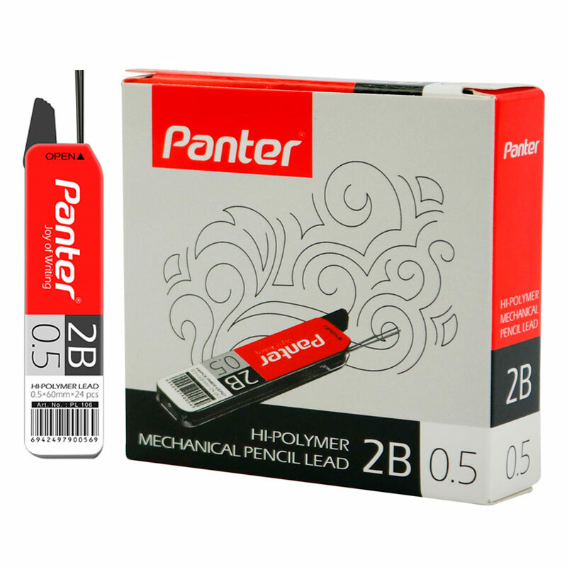 نوک مداد نوکی پنتر 0.5 میلی متر PL106 2B بسته 12 عددی