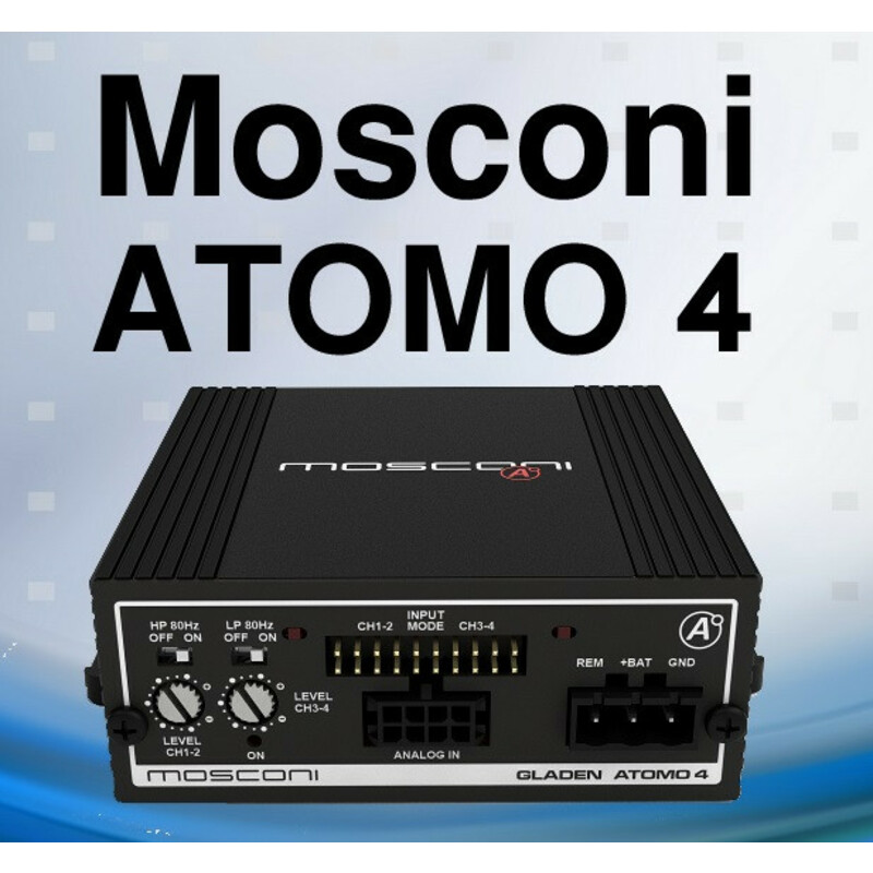 Mosconi Gladen Atomo 4 آمپلی فایر ماسکونی