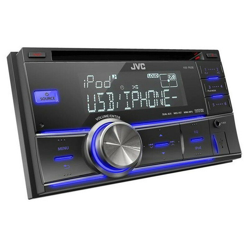 JVC KW-R500 پخش صوتی دو دین جی وی سی