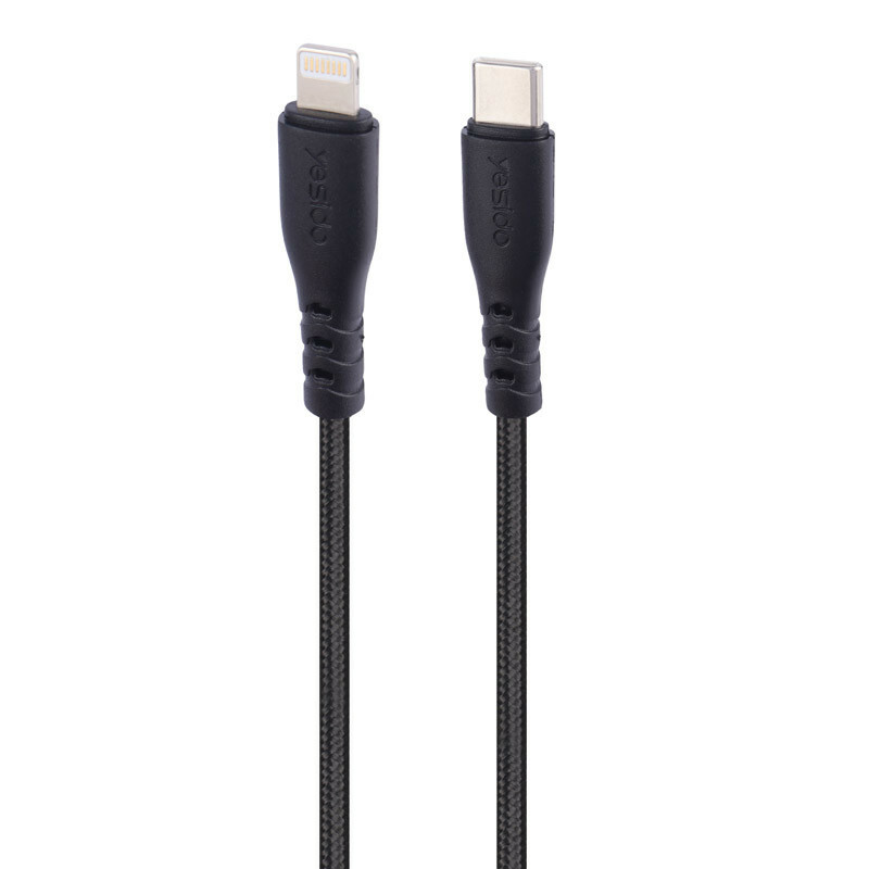 شارژر دیواری 20 وات یسیدو YC44 PD 3A + کابل تبدیل آیفونی