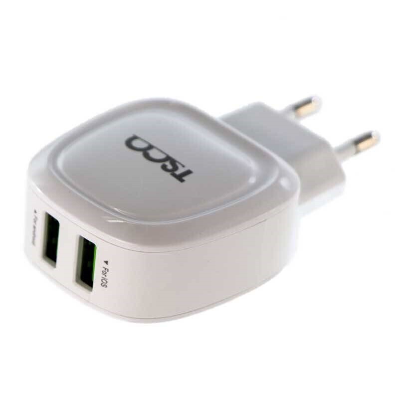 شارژر دیواری 10.5 وات تسکو TTC 46 2.1A + کابل میکرو یو اس بی
