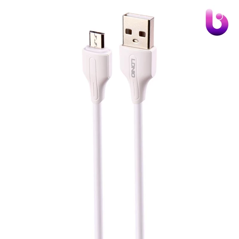 کابل کوتاه میکرو یو اس بی فست شارژ 2.4 آمپر الدینیو LS540 طول 20 سانتی متر