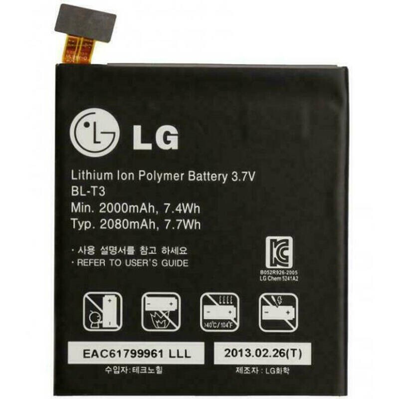 باتری موبایل اورجینال ال جی LG Optimus Vu F100 BL-T3