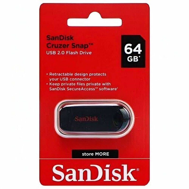 فلش 64 گیگ سن دیسک SanDisk Cruzer Snap